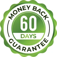 Urovance 60 days money-back guarantee seal
